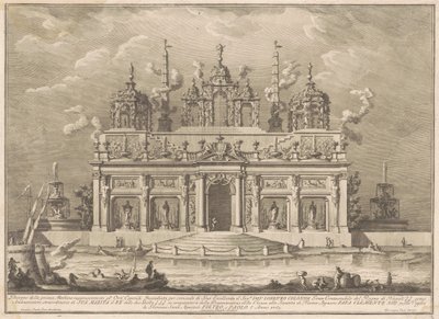 Die Prima Macchina für die Chinea von 1765: Der Garten der Hesperiden von Giuseppe Vasi, after Giuseppe Palazzi, after Paolo Posi