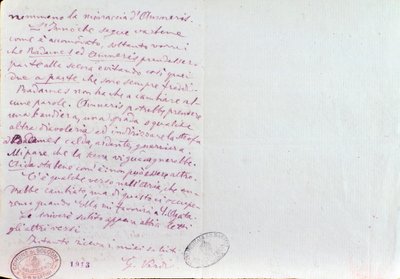 Handgeschriebener Brief von Giuseppe Verdi an den Aida-Librettisten Antonio Ghislanzoni von Giuseppe Verdi