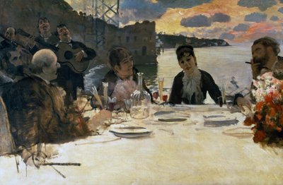 Mittagessen in Posillipo von Giuseppe or Joseph de Nittis