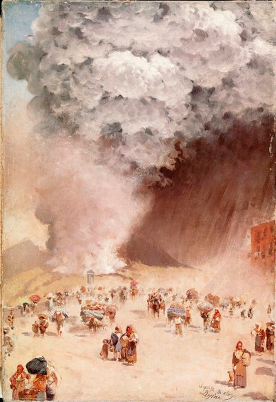 Aschenregen oder der Ausbruch des Vesuvs von Giuseppe or Joseph de Nittis