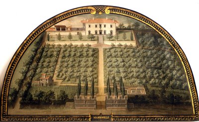 Villa di Marignolle von Giusto Utens (16. Jahrhundert) von Giusto Utens