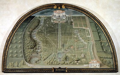 Villa di Pratolino von Giusto Utens (16. Jahrhundert) von Giusto Utens