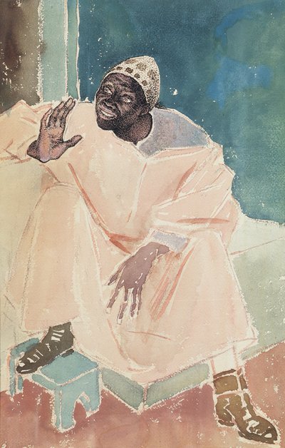 Sitzender Marokkaner, 1936 von Glyn Warren Philpot