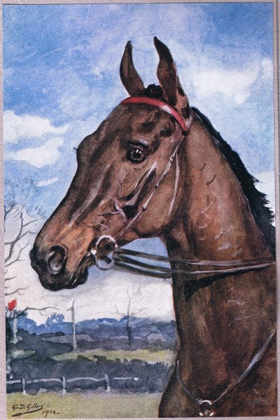 Wie wir den Favoriten geschlagen haben, aus Gedichte von Adam Lindsay Gordon, veröffentlicht von T. N. Foulis, 1912 von Godfrey Douglas Giles