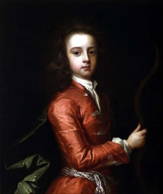 Porträt eines Jungen, angeblich der Herzog von Gloucester, mit einem Bogen von Godfrey Kneller