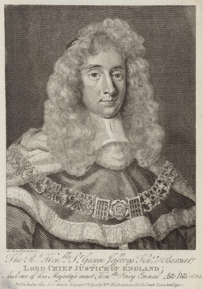 Sir George Jeffreys, walisischer Richter von Godfrey Kneller