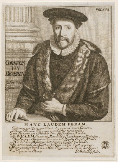 Porträt von Cornelis Beveren, Bürgermeister von Dordrecht von Godfried Schalcken