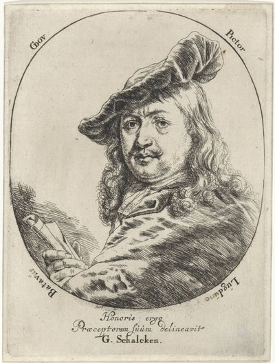 Porträt von Gerard Dou von Godfried Schalcken