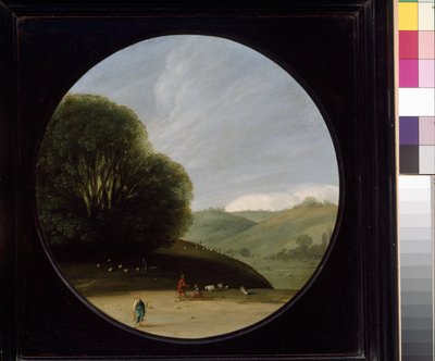 Landschaft mit pastoralen Figuren von Goffredo Wals