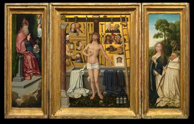 Triptychon von Antonius Tsgrooten von Goossen van der (1465 c.1538) Weyden