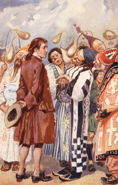 Illustration für Gullivers Reisen von Jonathan Swift von Gordon Frederick (after) Browne