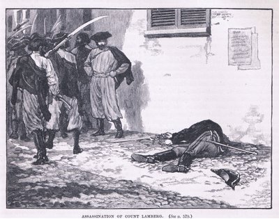 Ermordung von Graf Lamberg, 1849 von Gordon Frederick Browne