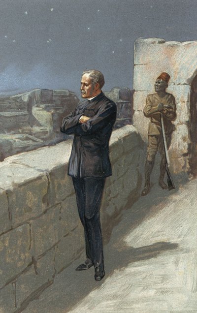 General Gordon in Khartum, wartend auf die Hilfe, die nie kam von Gordon Frederick Browne