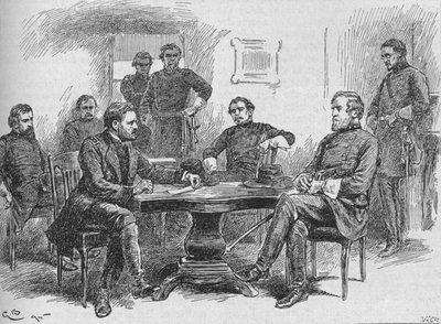 General Grant liest die Kapitulationsbedingungen, 1895, 1902 von Gordon Frederick Browne
