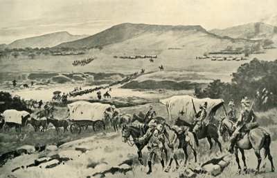 Generäle French und Hutton überqueren den Vaal ins Transvaal-Gebiet, 1901 von Gordon Frederick Browne