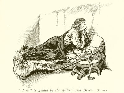 Robert Bruce und die Spinne von Gordon Frederick Browne