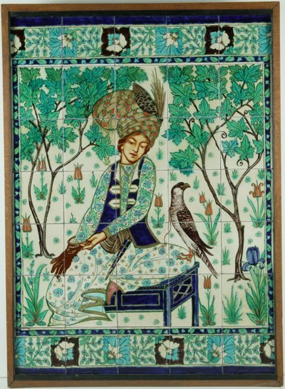 Persischer Falkner-Kachel-Panel, Pilkington