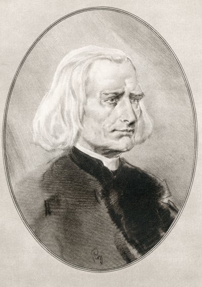 Franz Liszt, aus Living Biographies of Great Composers von Gordon Ross