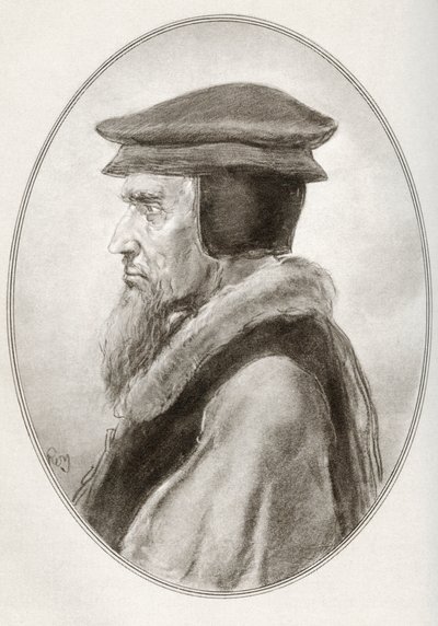 Johannes Calvin, geboren Jehan Cauvin, aus Living Biographies of Religious Leaders von Gordon Ross