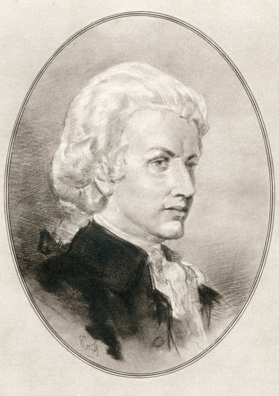 Wolfgang Amadeus Mozart, aus „Lebende Biographien großer Komponisten“ von Gordon Ross