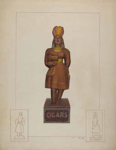 Indianer im Zigarrenladen von Gordon Saltar and Edward L. Loper