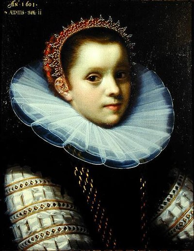 Porträt eines jungen Mädchens mit Halskrause von Gortzius Geldorp