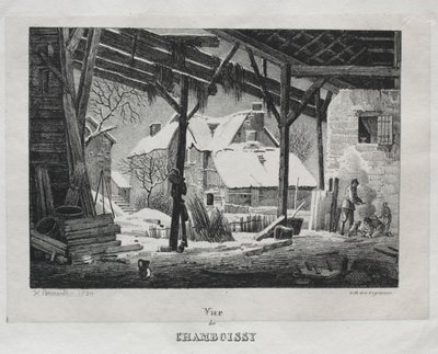 Ansicht von Chamboissy, 1820 von Gottfried or Godefroy Engelmann