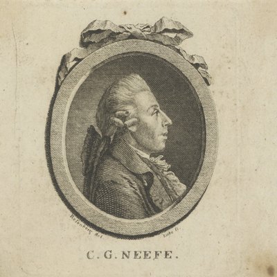 Porträt des Komponisten Christian Gottlob Neefe 1748-1798, ca. 1780 von Gottlob August Liebe