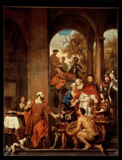 Der unbestechliche Konsul Marcus Curius Dentatus von Govert Flinck