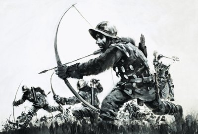 Bogenschützen in der Schlacht von Bannockburn von Graham Coton