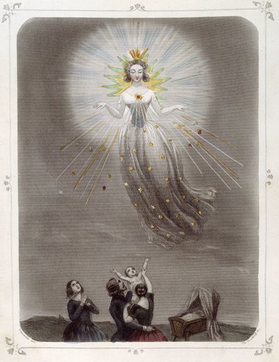 Sterne: Frau, die "Der gute Stern" darstellt - von Grandville von Grandville