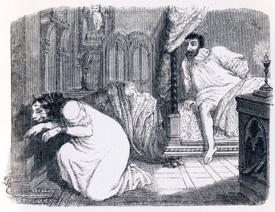 Die Katze, die sich in eine Frau verwandelte - Fabeln von La Fontaine von Grandville