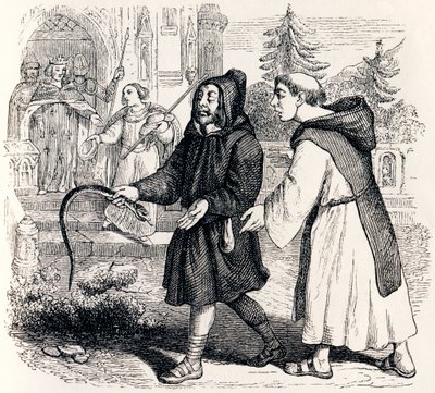 Der Hirte und der König - Fabeln von La Fontaine von Grandville