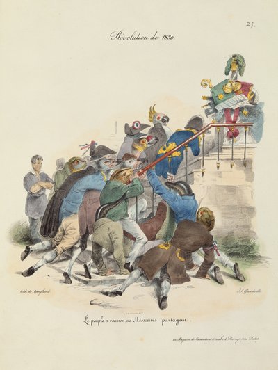 Die Revolution von 1830 von Grandville 1803 47 after Grandville 1803 47 after