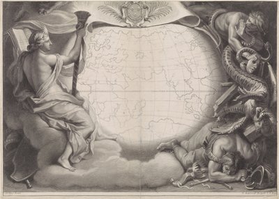 Allegorisches Porträt von Ludwig XIV., König von Frankreich von Gérard Edelinck