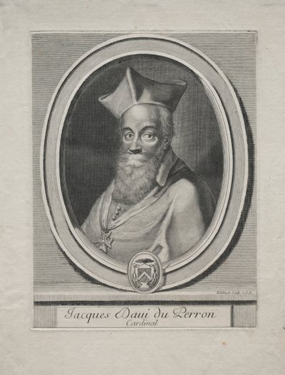 Kardinal Jaques Davey Duperron von Gérard Edelinck