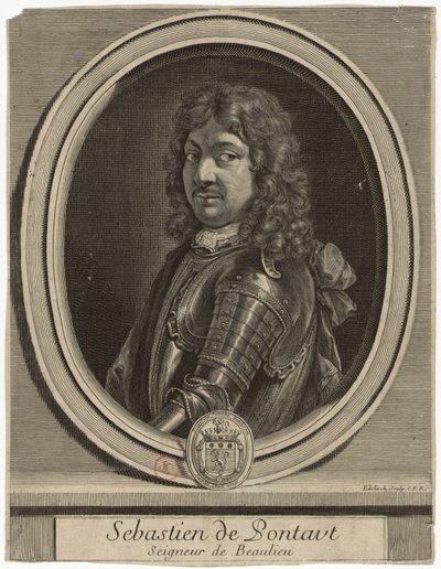 Edelinck - Sebastien de Pontaut Seigneur de Baulieu von Gérard Edelinck