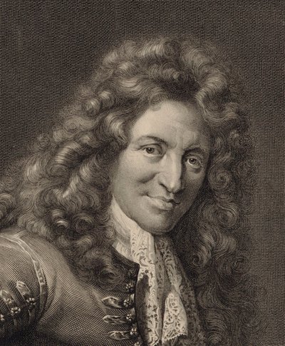 Porträt des Lautenisten und Komponisten Charles Mouton c. 1626-1710 von Gérard Edelinck