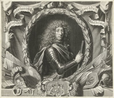 Porträt von Antoine-Armand de Fradet de Saint-Aoust von Gérard Edelinck