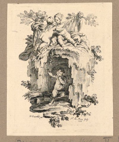 Putten um eine Höhle von Gravelot