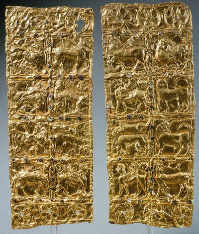 Folie mit geprägter Dekoration aus Delphi von Greek
