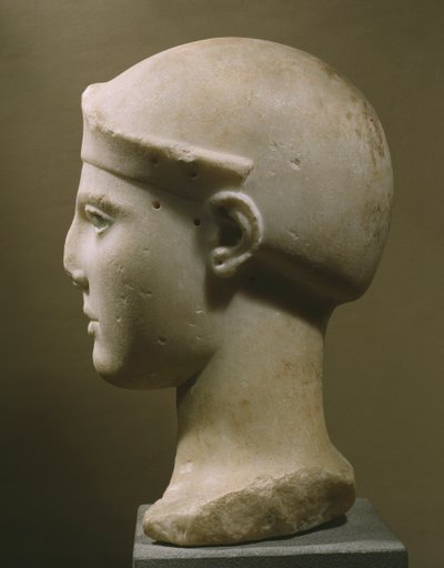 Kopf der behelmten Athena, aus Aegina, ca. 470-460 v. Chr. von Greek