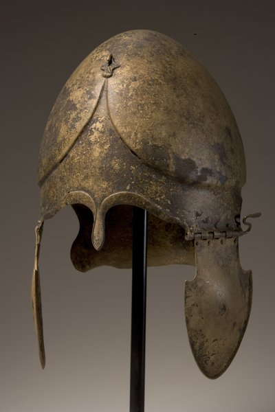 Helm mit phallischem Applikat, Chalkidisch, 5.-4. Jahrhundert v. Chr. von Greek