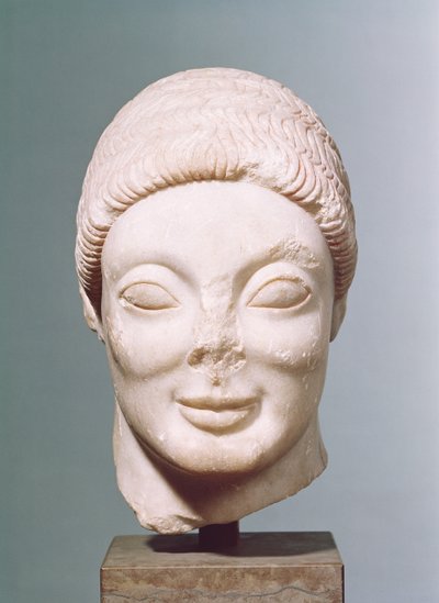 Der Rayet-Kopf, Attisch, aus Dipylon, ca. 530 v. Chr. von Greek