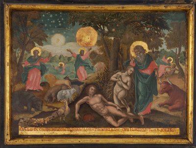 Credo in Deum, Schöpfung Das Glaubensbekenntnis der Apostel, 1700 von Greek icon