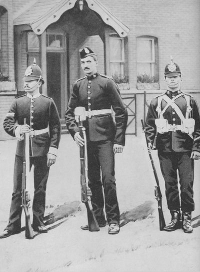 Korporal und Soldaten, die Buffs, ca. 1880 von Gregory and Co