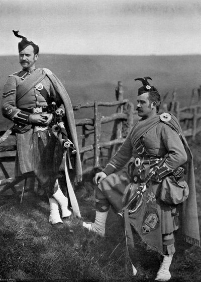 Pipe-Major Reith und Corporal-Piper Reith von den London Scottish von Gregory and Co