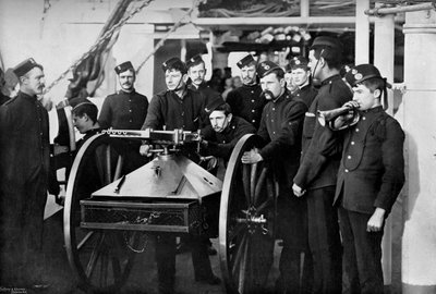 Abwehrübung, Sheerness Gunnery School, Kent, 1896 von Gregory and Co