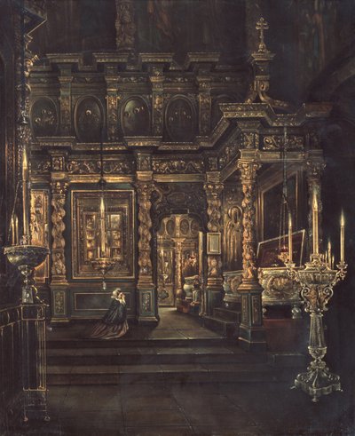 In der Mariä-Himmelfahrt-Kathedrale in Rostow, 1862 von Grigory Vasilievich Yurov