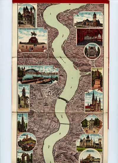 Neueste Rhein-Panorama von Mainz 01 von Grossh. S. Hofbuchbinderei u. Albumfabrik Eisenach Photo.Lithogr. v. Wilh.Schülz